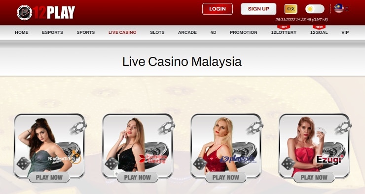 Live Casino Malaysia 12Play Malaysia