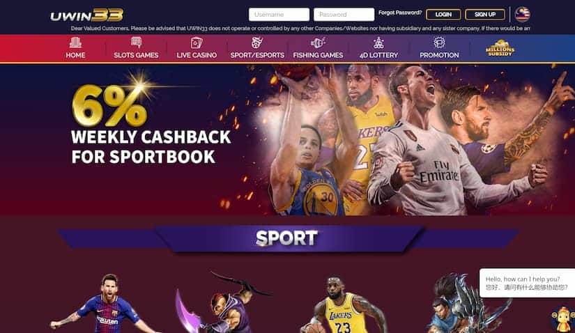 Uwin33 top Malaysian gambling site