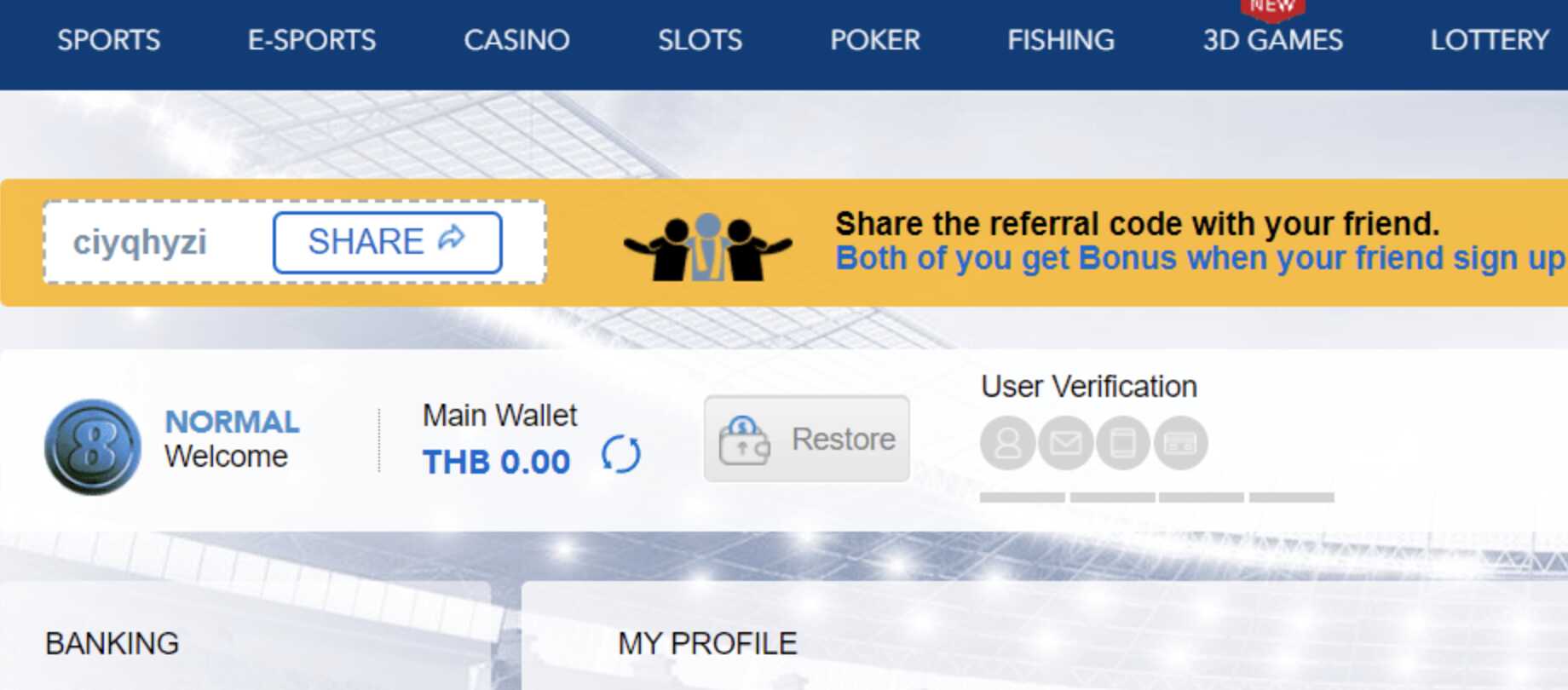 bk8 sportsbook malaysia - user verification page screen