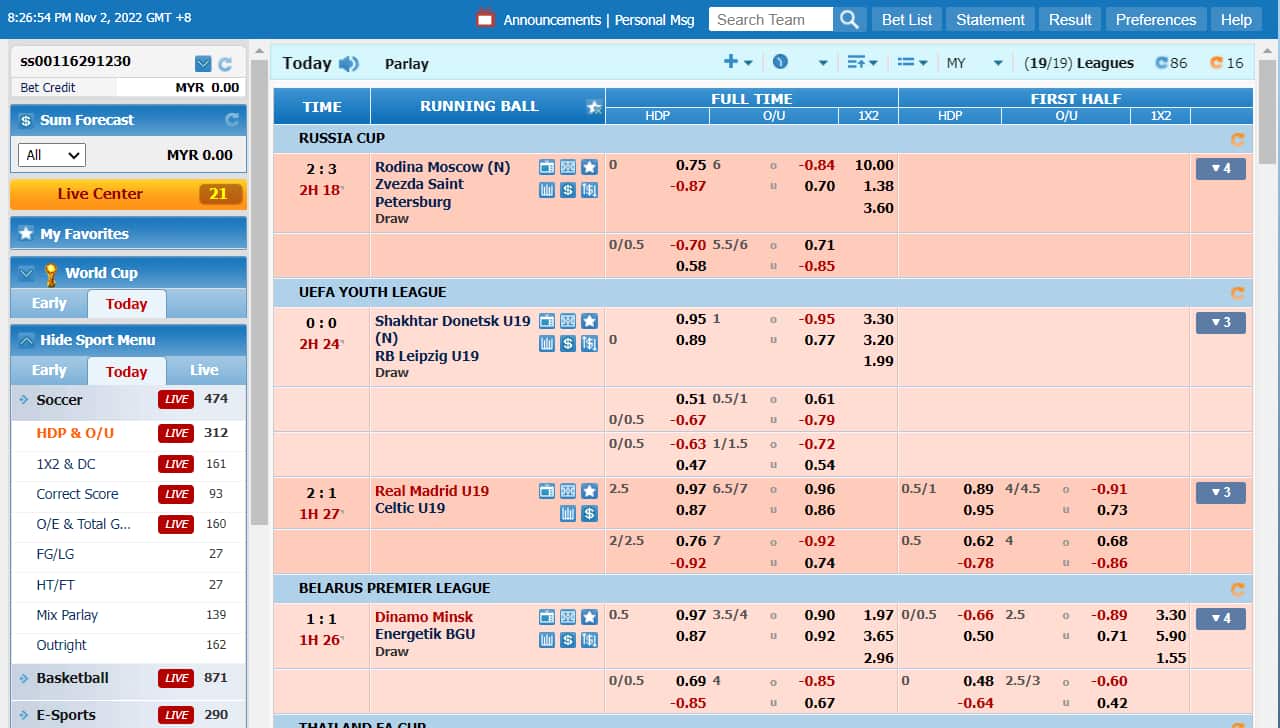Start Betting
