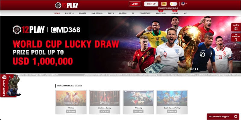 12play mly online casino